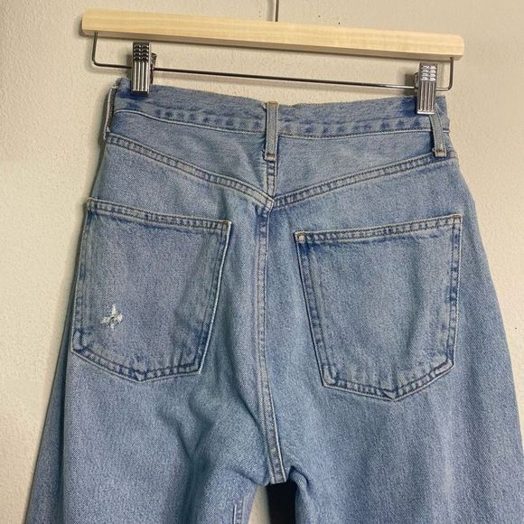 AGOLDE 90’s Loose Fit Denim Jeans Blue Mid Rise Size 24 - Picture 5 of 8